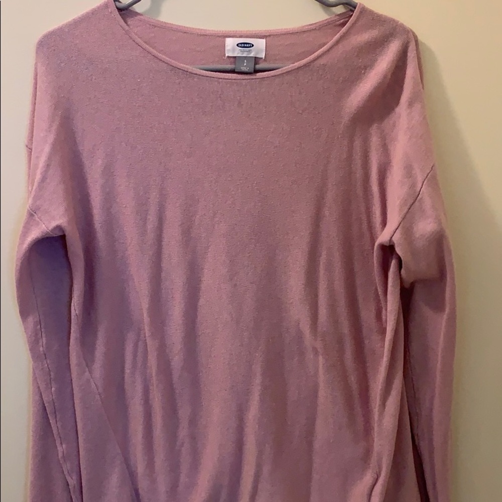 Long sleeve old navy tee blush pink